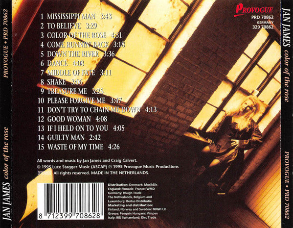 Jan James : Color Of The Rose (CD, Album)