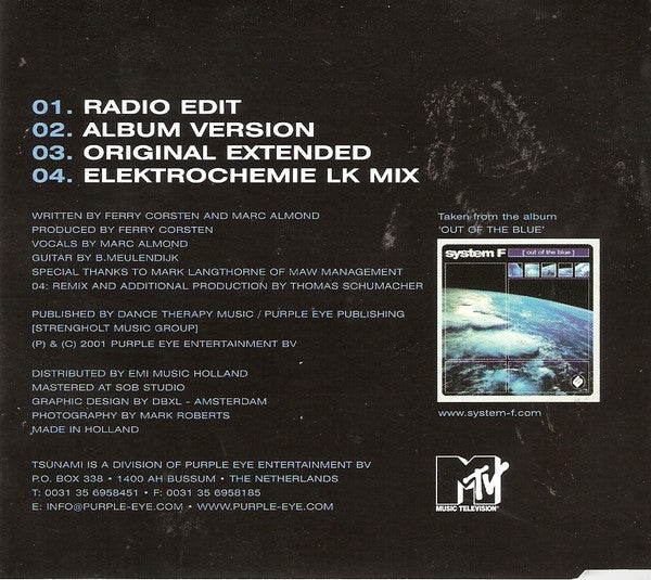 System F Feat. Marc Almond : Soul On Soul (CD, Maxi)