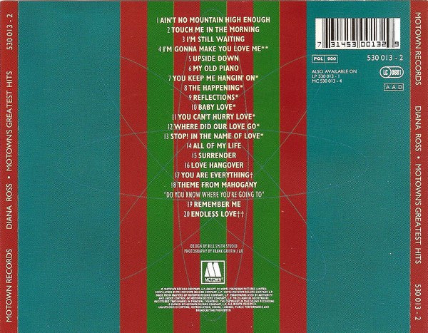 Diana Ross : Motown's Greatest Hits (CD, Comp, PRS)