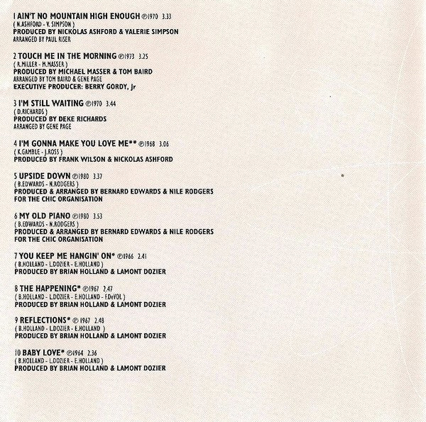 Diana Ross : Motown's Greatest Hits (CD, Comp, PRS)