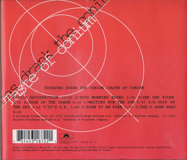Socrates Drank The Conium : Taste Of Conium (CD, Album, RE, RM)
