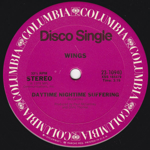 Wings (2) : Goodnight Tonight (12")