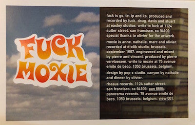 Fuck / Moxie : Fuck / Moxie (7", Single, Whi)