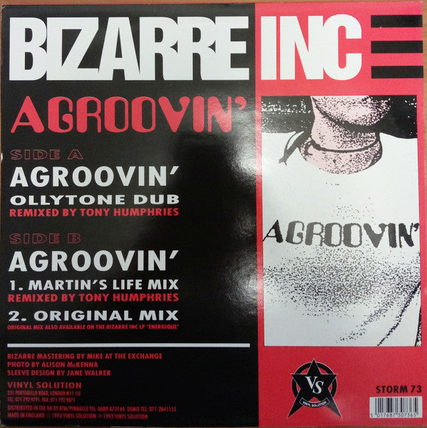 Bizarre Inc : Agroovin' (12")