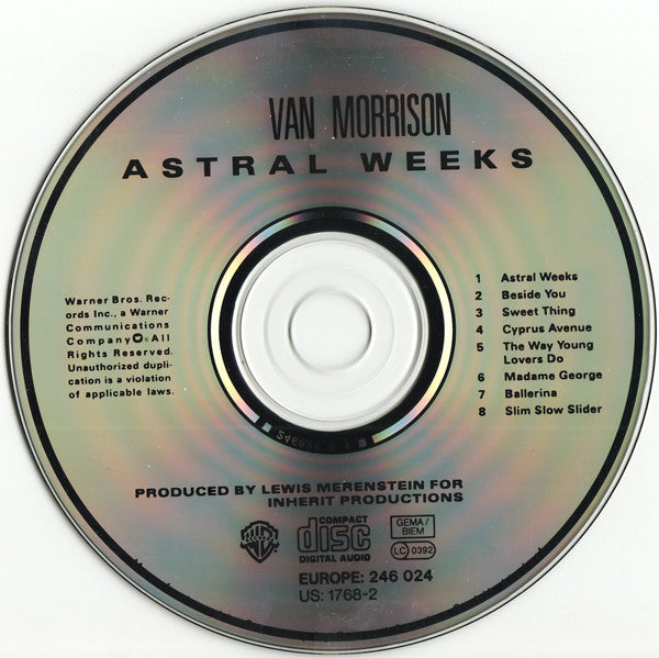 Van Morrison : Astral Weeks (CD, Album, RE)