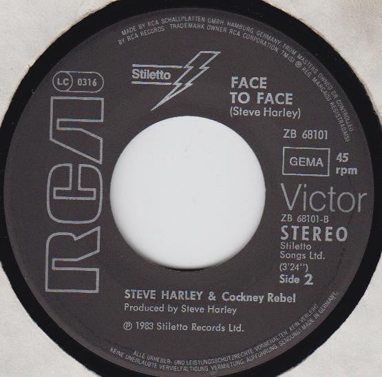 Steve Harley & Cockney Rebel : Ballerina / Face To Face (7", Single)