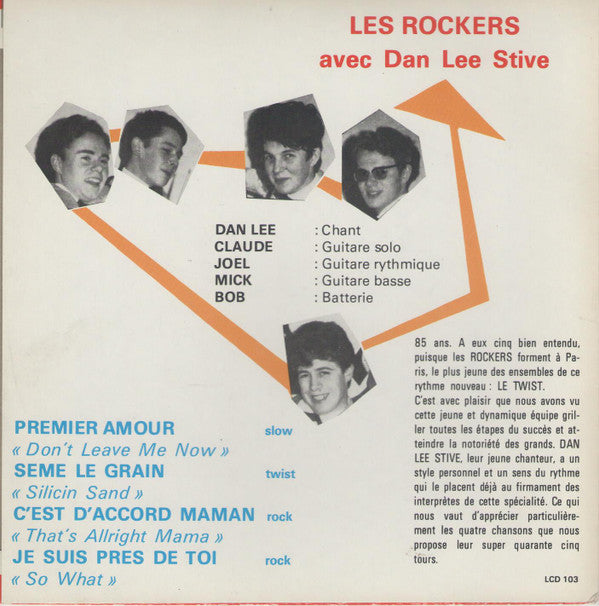 Les Rockers (3) Avec Dan Lee Stive : Les Rockers (7", EP, Mono)