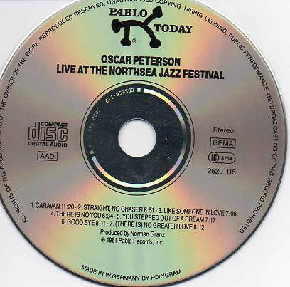 Oscar Peterson : Live At The Northsea Jazz Festival (CD, Album, RE)