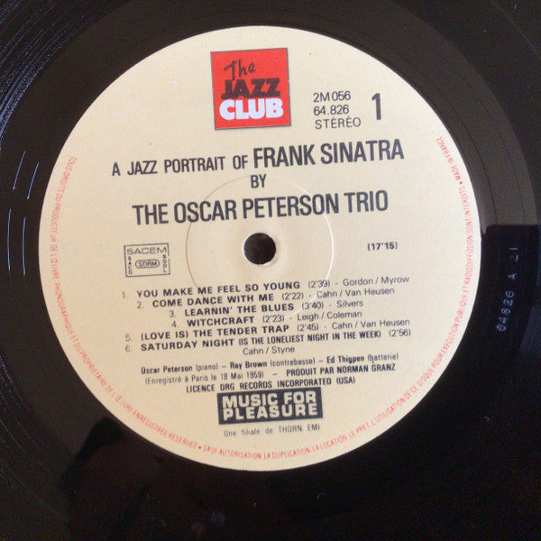 The Oscar Peterson Trio : A Jazz Portrait Of Frank Sinatra (LP, Album, Gat)