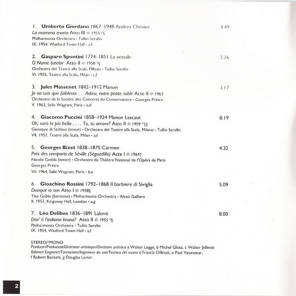 Maria Callas : La Divina 3 (CD, Comp, Mono, RM)