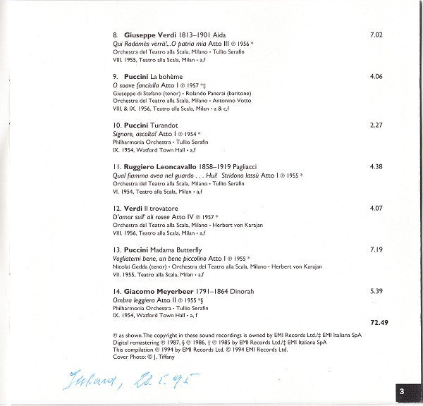 Maria Callas : La Divina 3 (CD, Comp, Mono, RM)