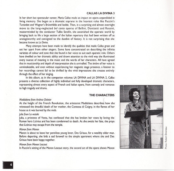 Maria Callas : La Divina 3 (CD, Comp, Mono, RM)