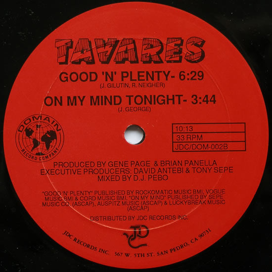 Tavares : C'est La Vie (12")