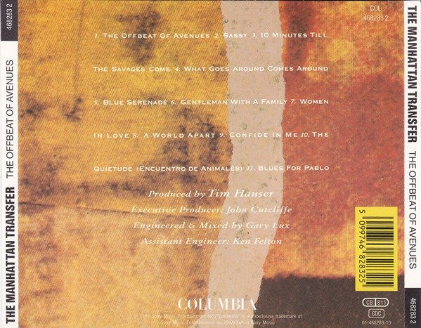 The Manhattan Transfer : The Offbeat Of Avenues (CD, Album)