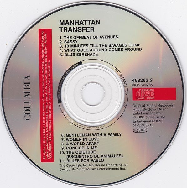 The Manhattan Transfer : The Offbeat Of Avenues (CD, Album)