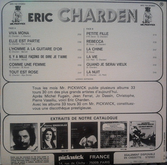 Eric Charden : Viva Mona !  (LP, Comp)