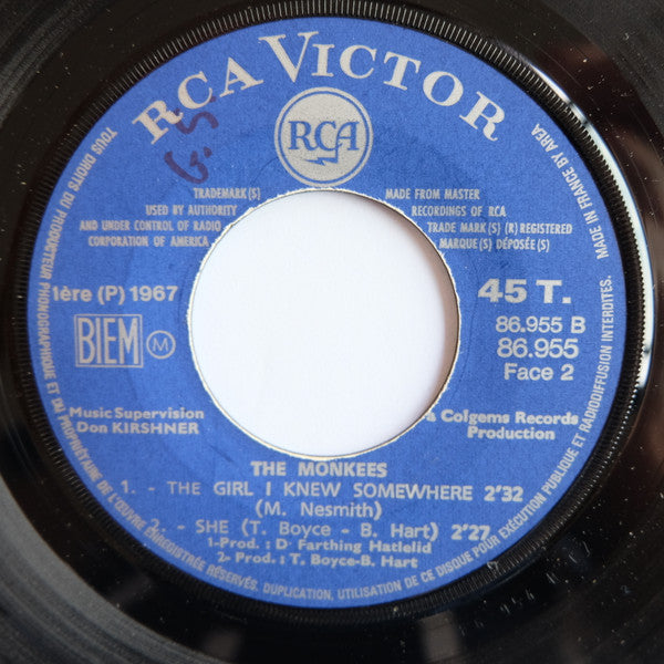 The Monkees : A Little Bit Me, A Little Bit You (7", EP, Mono)