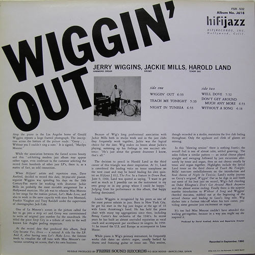 Jerry Wiggins* : Wiggin' Out (LP, Album, RE)