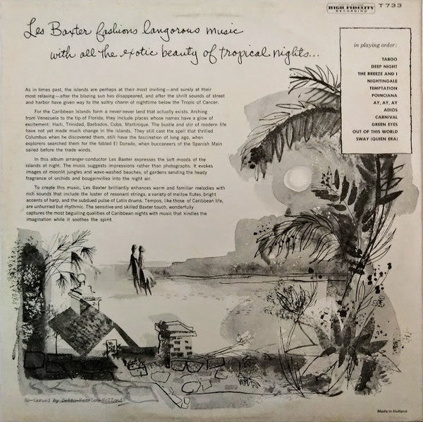 Les Baxter : Caribbean Moonlight (LP, Album, Mono, RE)