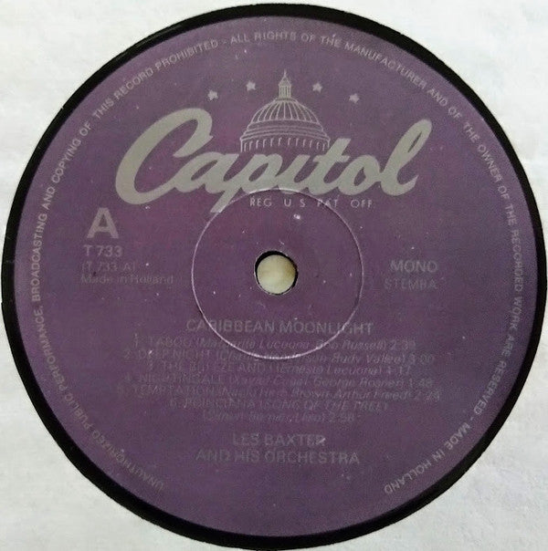 Les Baxter : Caribbean Moonlight (LP, Album, Mono, RE)