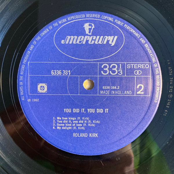 Roland Kirk : You Did It, You Did It (LP, Album, RE)
