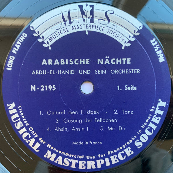 Abdu-El-Hanid Und Sein Orchester* : Arabische Nächte (LP, Album)
