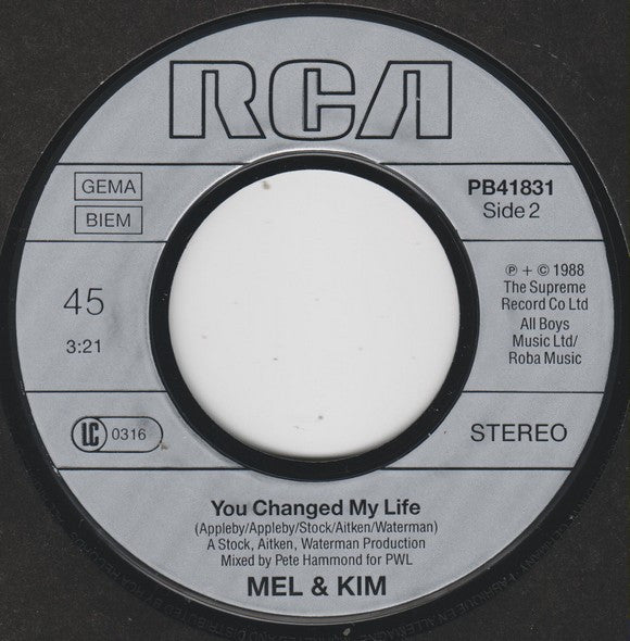 Mel & Kim : That's The Way It Is (7")