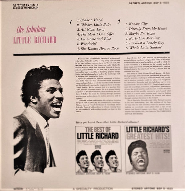 Little Richard : The Fabulous Little Richard (LP, Album)