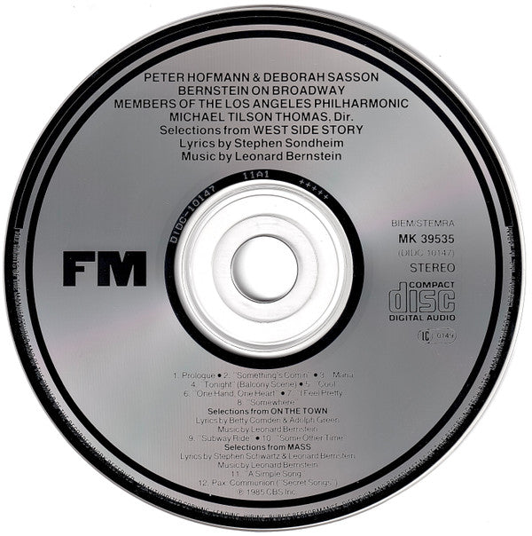 Peter Hofmann & Deborah Sasson : Bernstein On Broadway (CD, Album)