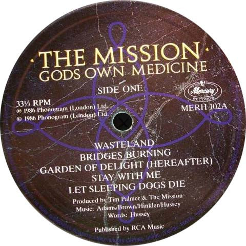 The Mission : Gods Own Medicine (LP, Album)