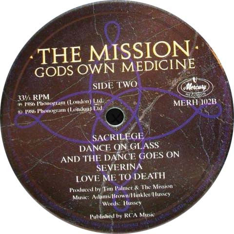 The Mission : Gods Own Medicine (LP, Album)