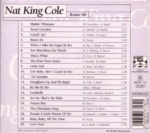 Nat King Cole : Route 66 (CD, Comp, RM, Dig)