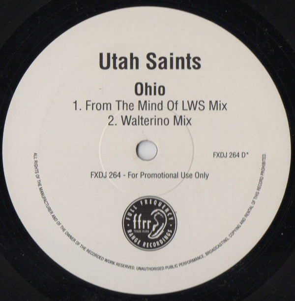 Utah Saints : Ohio (2x12", Single, Promo)