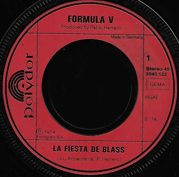 Formula V (2) : La Fiesta De Blas  (7")