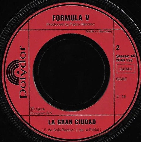 Formula V (2) : La Fiesta De Blas  (7")