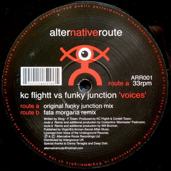 KC Flightt Vs Funky Junction : Voices (12")