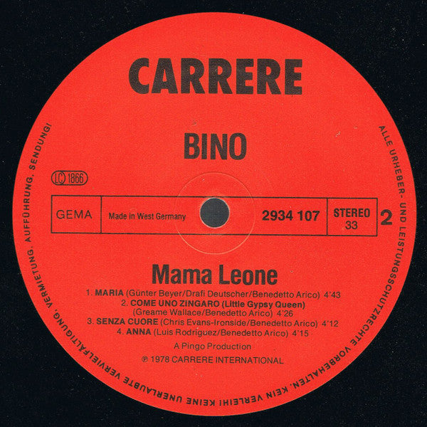 Bino : Mama Leone (LP, Album)