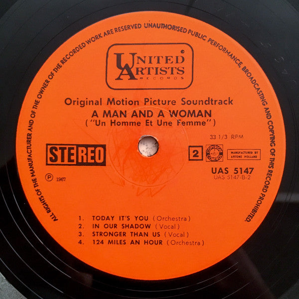 Francis Lai : A Man And A Woman (Original Motion Picture Soundtrack) (LP, Album)