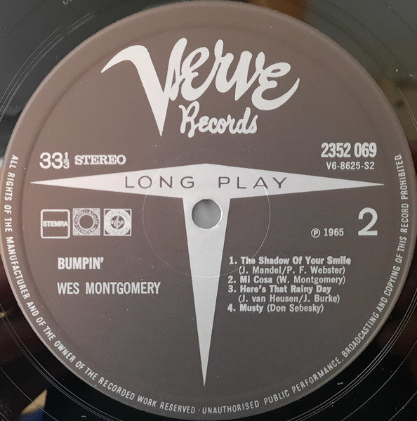 Wes Montgomery : Bumpin' (LP, Album)