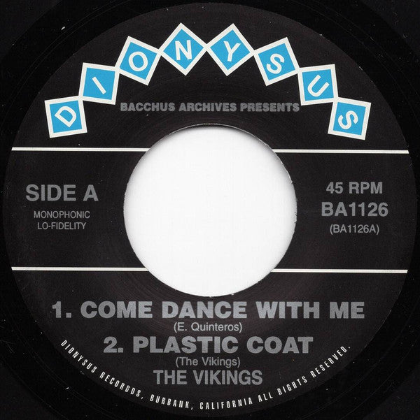 The Vikings (11) : Come Dance With Me / Plastic Coat / Honky  Tonk / Lucille (7", EP)