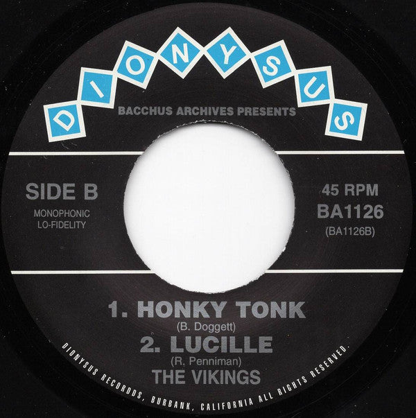 The Vikings (11) : Come Dance With Me / Plastic Coat / Honky  Tonk / Lucille (7", EP)