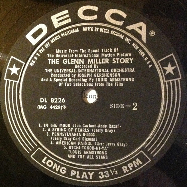 The Universal-International Orchestra, Louis Armstrong : The Glenn Miller Story  (LP, Album)
