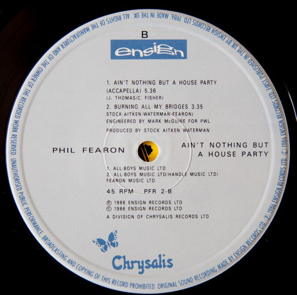 Phil Fearon : Ain't Nothing But A House Party (12")