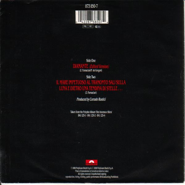 Zucchero : Diamante (7", Single)