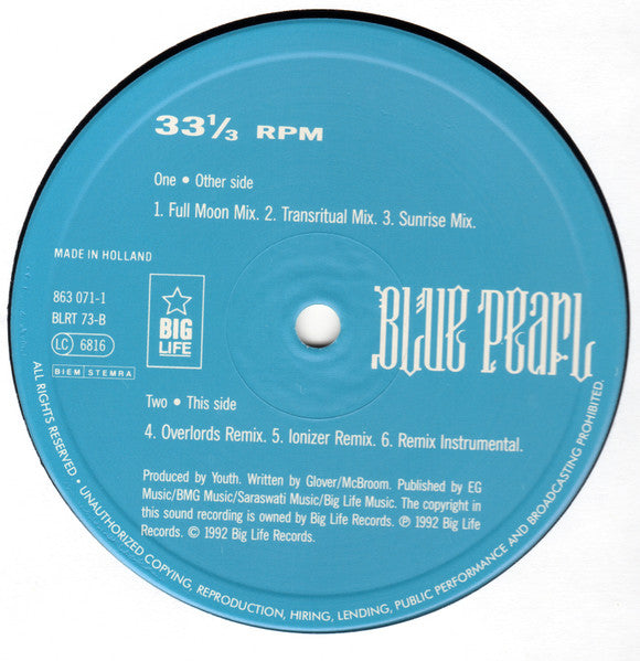 Blue Pearl : Mother Dawn (12")