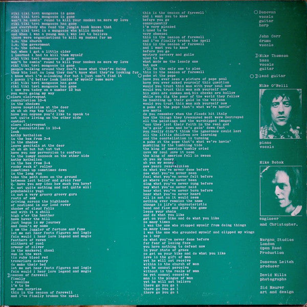 Donovan : Open Road (LP, Album, Gat)