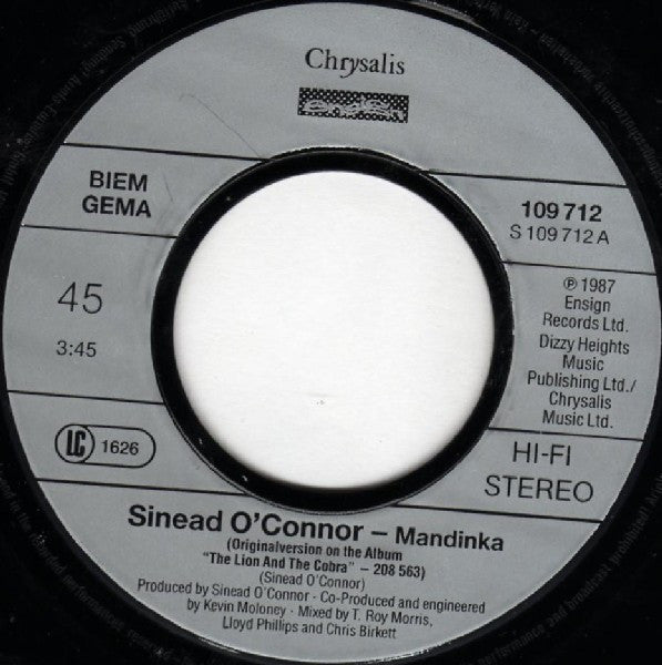 Sinéad O'Connor : Mandinka (7", Single)