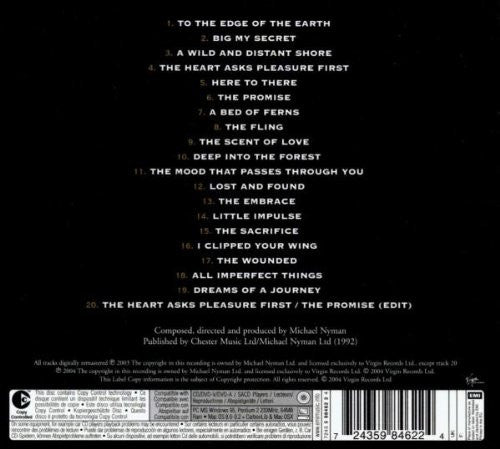 Michael Nyman : The Piano - Original Music From The Film By Jane Campion (CD, Album, Copy Prot., RE, RM)