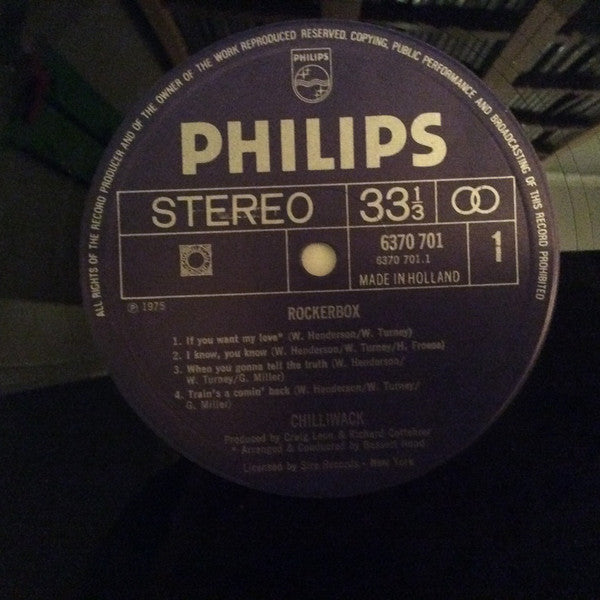 Chilliwack : Rockerbox (LP, Album)