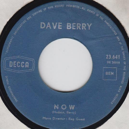 Dave Berry : This Strange Effect (7")